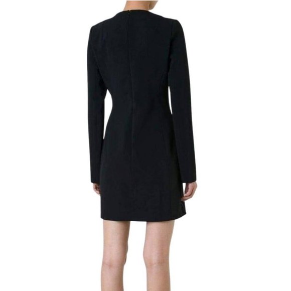 RARE THIERRY MUGLER RUNWAY Bicolor Asymmetric Mini Dress, Size 44 IT, M, NEW - Picture 6 of 11